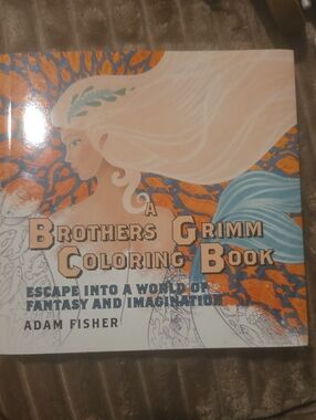 Brothers Grimm Coloring Book by - White/Peach Cover Brand New